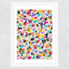 Buttercups 3 Wide White Frame