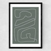Line Abstract I Medium Black Frame
