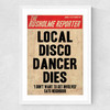 Death of a Disco Dancer Medium White Frame