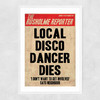 Death of a Disco Dancer Narrow White Frame