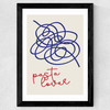 Pasta Lover Wide Black Frame