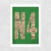 N4 Postcode Map Unframed Print