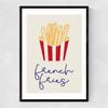 French Fries Narrow Black Frame