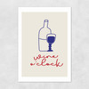 Wine O'Clock Unframed Print