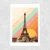 Paris Rainbow Unframed Print