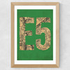 E5 Postcode Map Wide Oak Frame