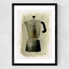 Coffee Pot Medium Black Frame