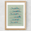 Swimmer 1 Wide Oak Frame