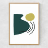 Green by Dan Hobday Narrow Oak Frame