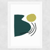 Green by Dan Hobday Wide White Frame