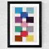 Tube Grid Wide Black Frame