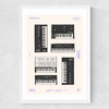 Synths Medium White Frame