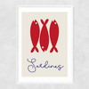 Sardines Narrow White Frame