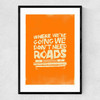 Retro Delorean - Back to the Future Narrow Black Frame