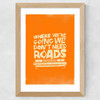Retro Delorean - Back to the Future Wide Oak Frame