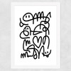 Klottra Wide White Frame