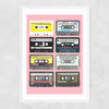 Mixtapes Narrow White Frame