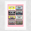 Mixtapes Wide White Frame
