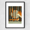 Midnight Foxes Narrow Black Frame