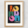 London Calling Wide Oak Frame