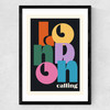 London Calling Medium Black Frame