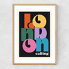 London Calling Narrow Oak Frame