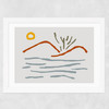 Nature Land Wide White Frame