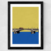 Lambeth Bridge Wide Black Frame