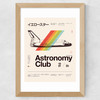 Astronomy Club Wide Oak Frame