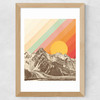 Mountainscape Wide Oak Frame