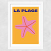 La Plage Wide White Frame