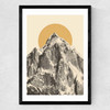 Mountainscape V Medium Black Frame