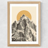 Mountainscape V Wide Oak Frame