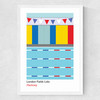 London Fields Lido Medium White Frame
