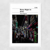 A Rainy Night in Soho - The Pogues Narrow White Frame