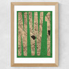 NW1 Postcode Map Wide Oak Frame