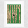 NW1 Postcode Map Wide White Frame