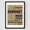 Haringey Bus Roll Medium Black Frame