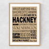 Hackney Hoxton Narrow Oak Frame