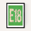 E18 Postcode Map