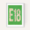 E18 Postcode Map