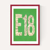 E18 Postcode Map