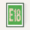 E18 Postcode Map