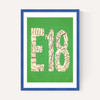 E18 Postcode Map