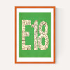 E18 Postcode Map