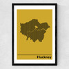 Borough of Hackney Medium Black Frame