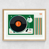 Fin Record Player TK Medium Oak Frame