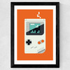 Old School Gamer Wide Black Frame