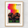 Chicago 68 Medium Oak Frame