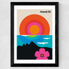 Hawaii Wide Black Frame